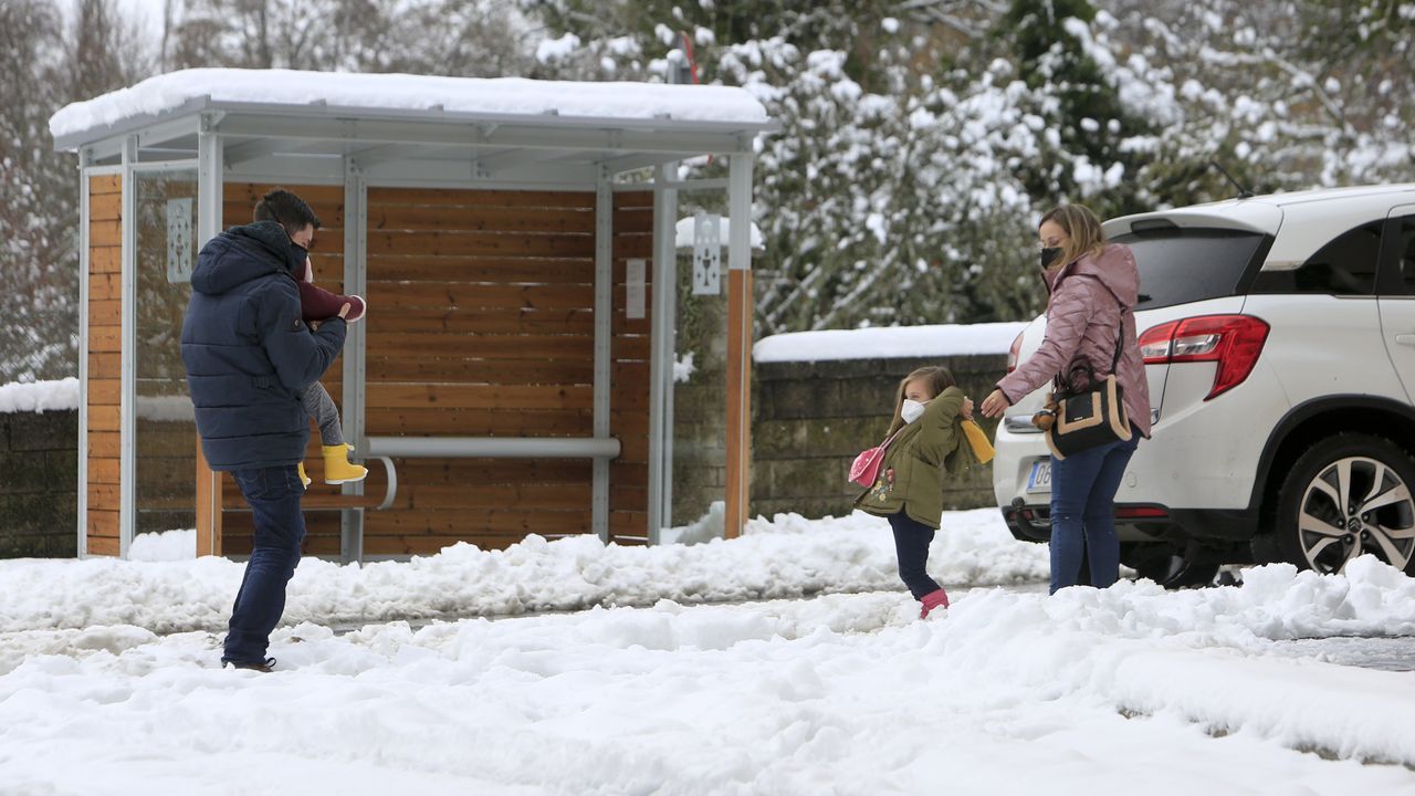 En el entorno del Camino de Santiago la nieve seguirá presente varios días