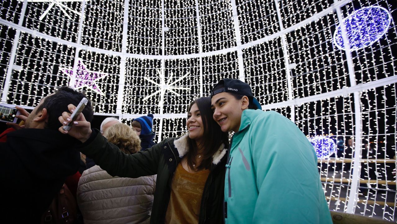 .Encendido del alumbrado navideño en A Coruña