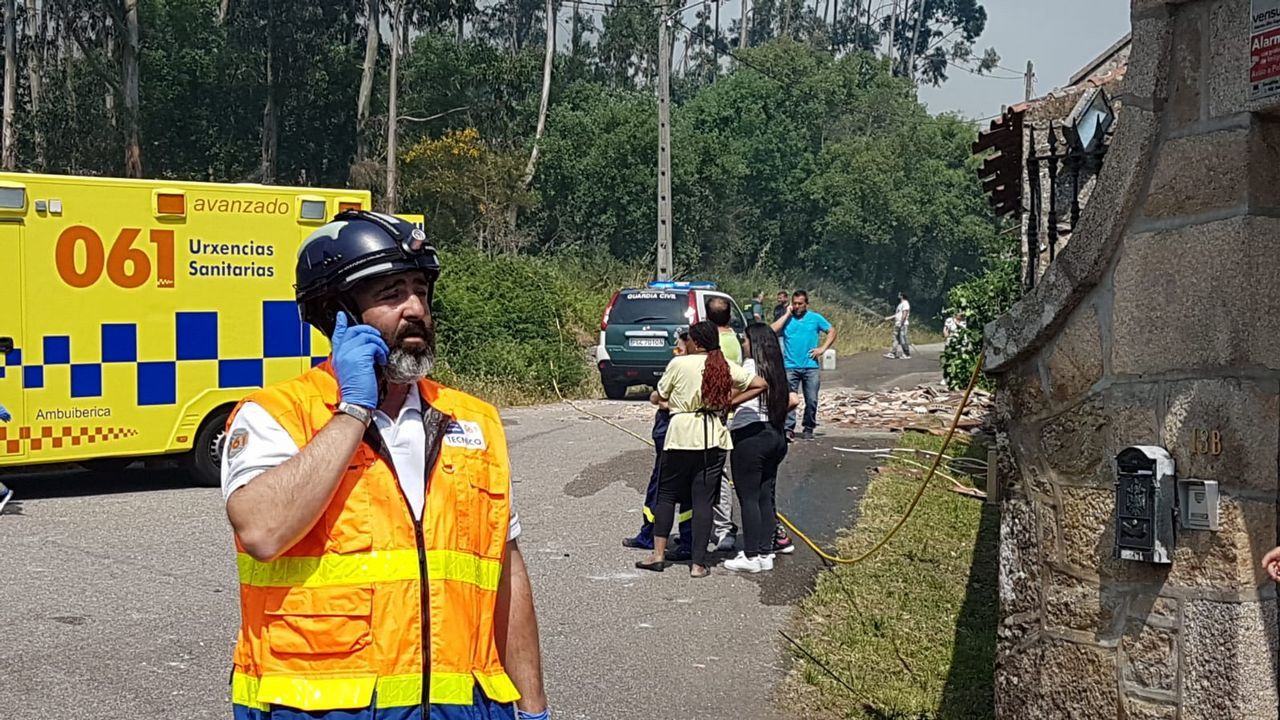 El diá después a la explosión mortal en Tui