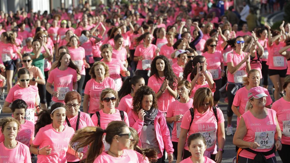 La boxeadora Marta Brañas, participante en la carrera de la mujer