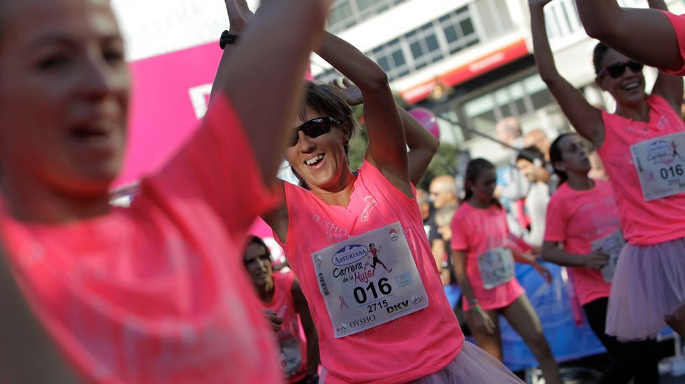 La boxeadora Marta Brañas, participante en la carrera de la mujer