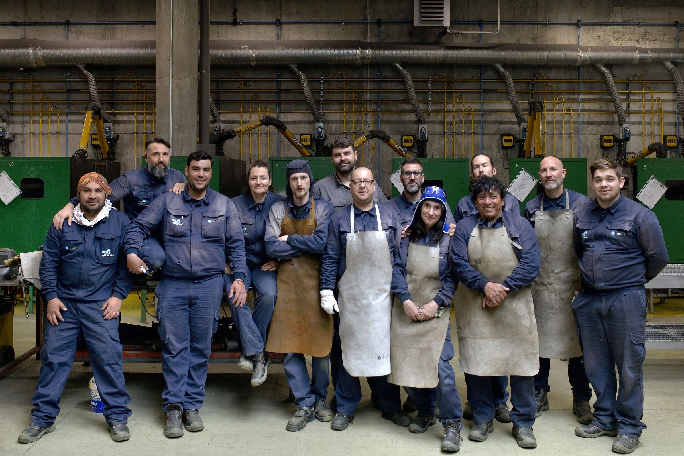 Alumnos de un curso de soldadura. 14/05/2024