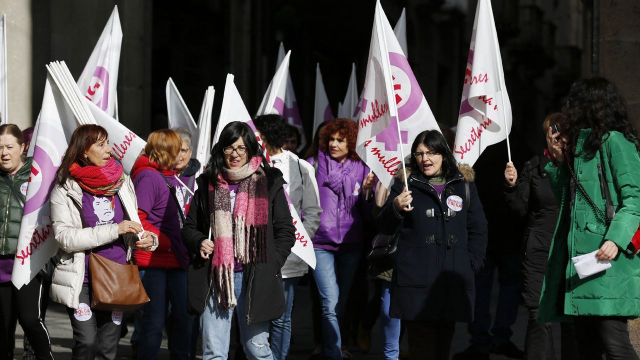 Las imágenes del 8M en Ourense