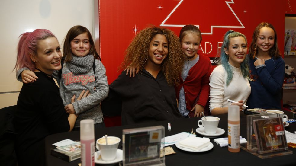 Firma de discos de Sweet California en la Fnac