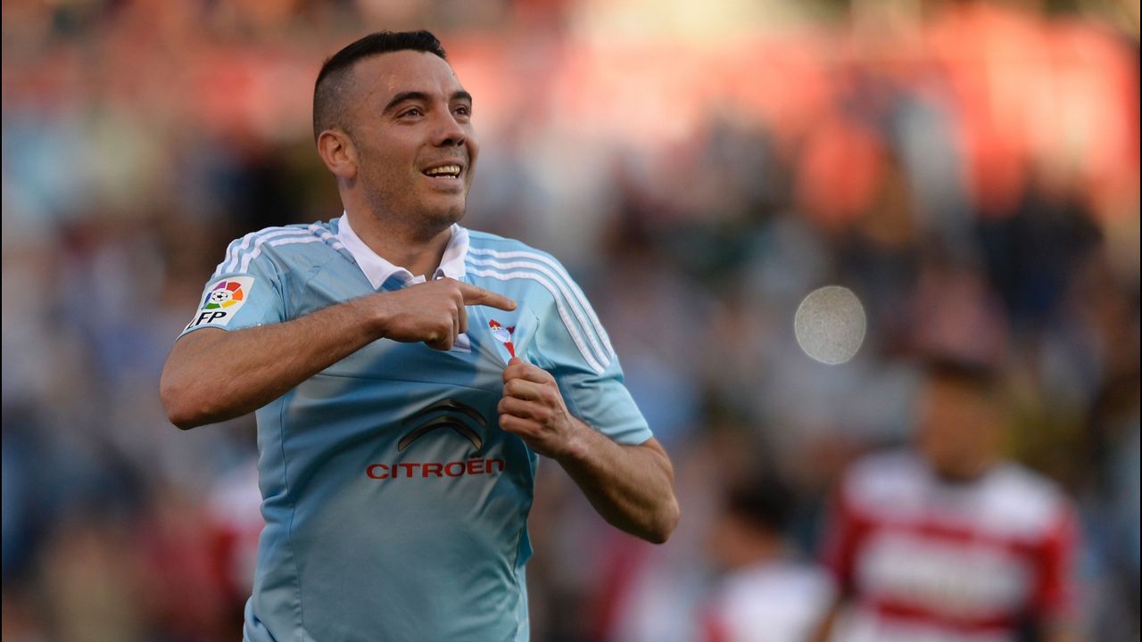 Celta-Granada (2-1) el 25 de abril del 2016. Doblete de Iago