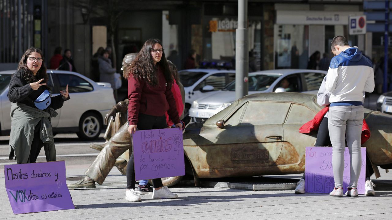 Las imágenes del 8M en Ourense