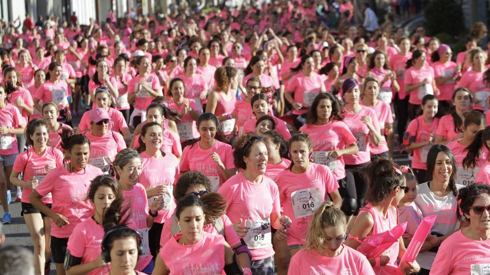 La boxeadora Marta Brañas, participante en la carrera de la mujer