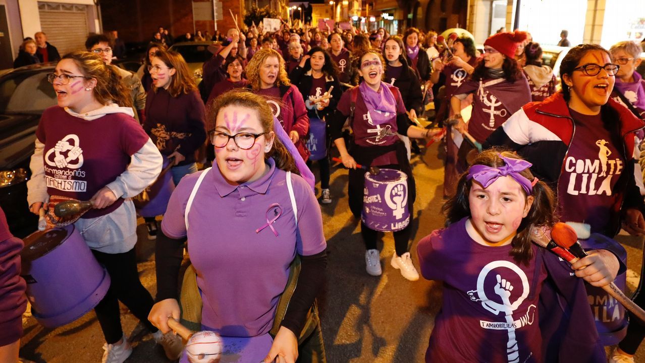 Manifestación en Burela