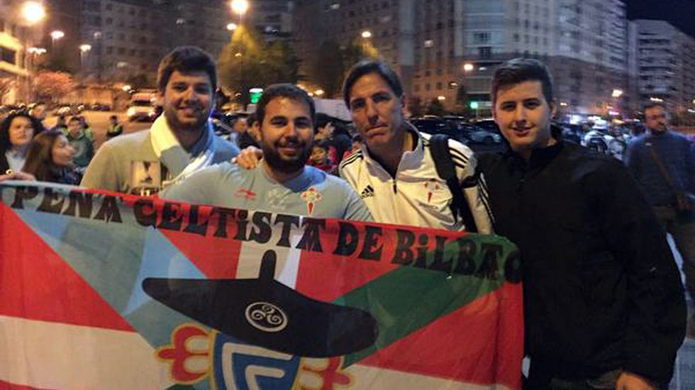 Algunos de sus integrantes, con Berizzo