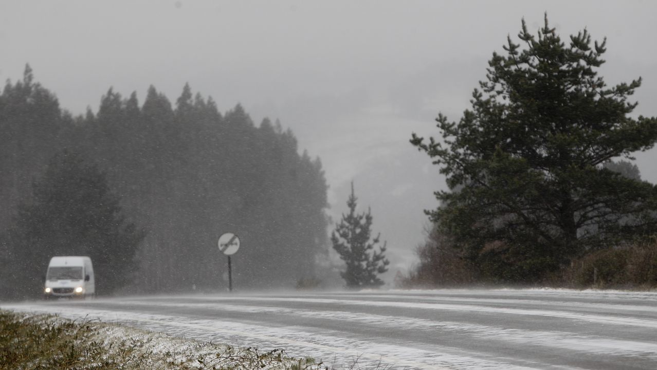 Nieve en Monte Caxado