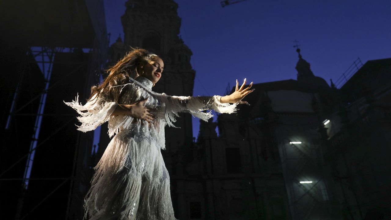 Concierto de Rosalia en Santiago. Fiestas del Apóstol