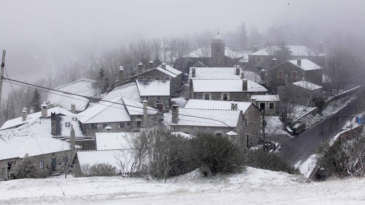 Nieve en O Cebreiro