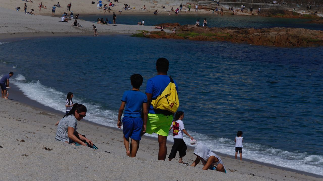 Disfrutando del paseo marítimo y de la playa en A Coruña
