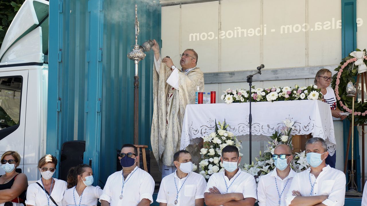 Procesión del Carmen en Lampón 2020