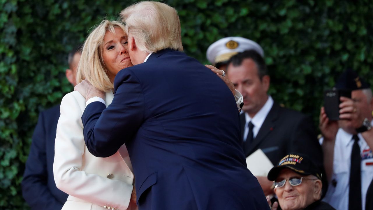 Macron ha recordado durante su discurso que «EE.UU. nunca es más grande que cuando pelea por la libertad de otros»