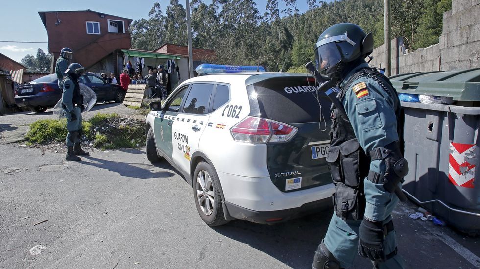 Operación antidroga de la Guardia Civil en el poblado del Vao