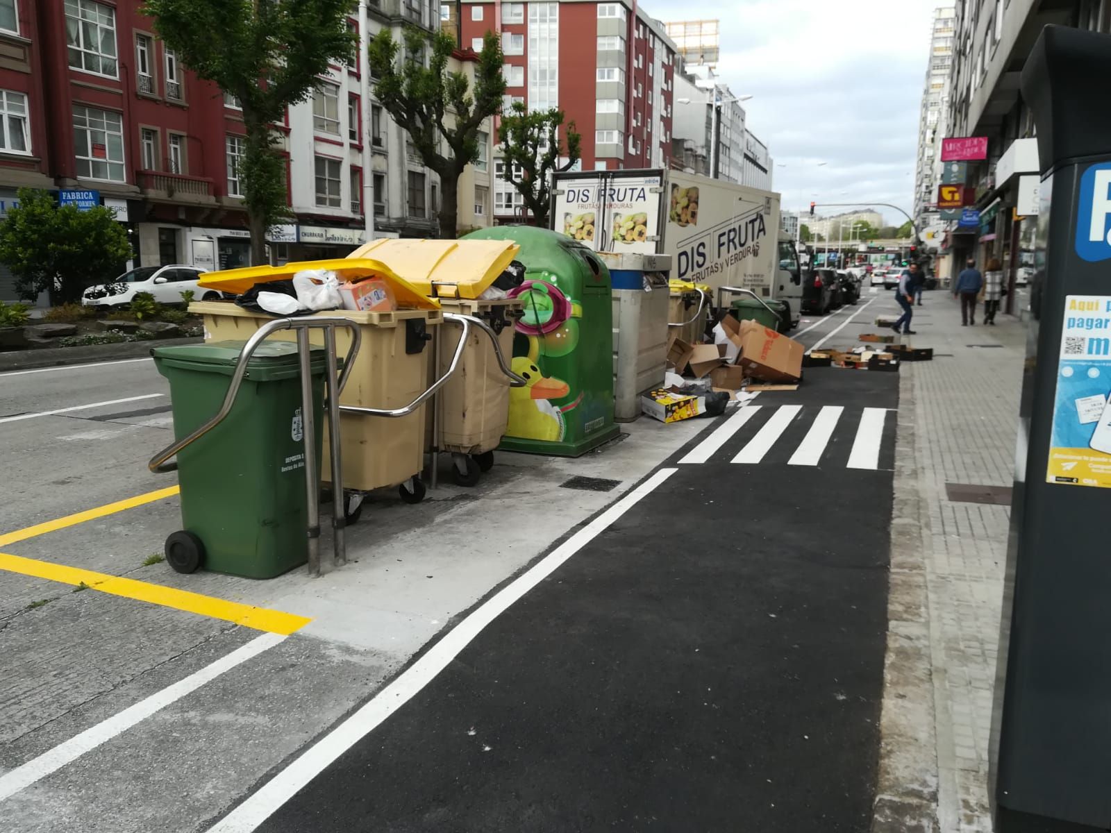 Cuarto día de la basura sin recoger