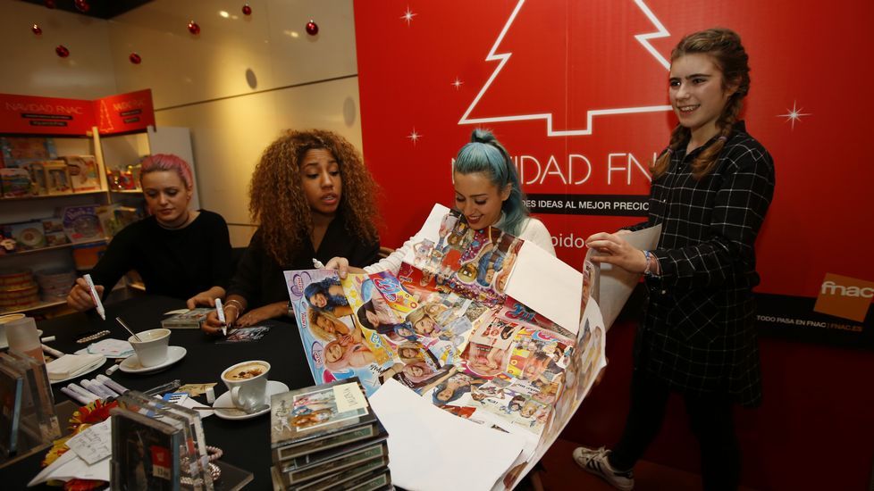 Firma de discos de Sweet California en la Fnac