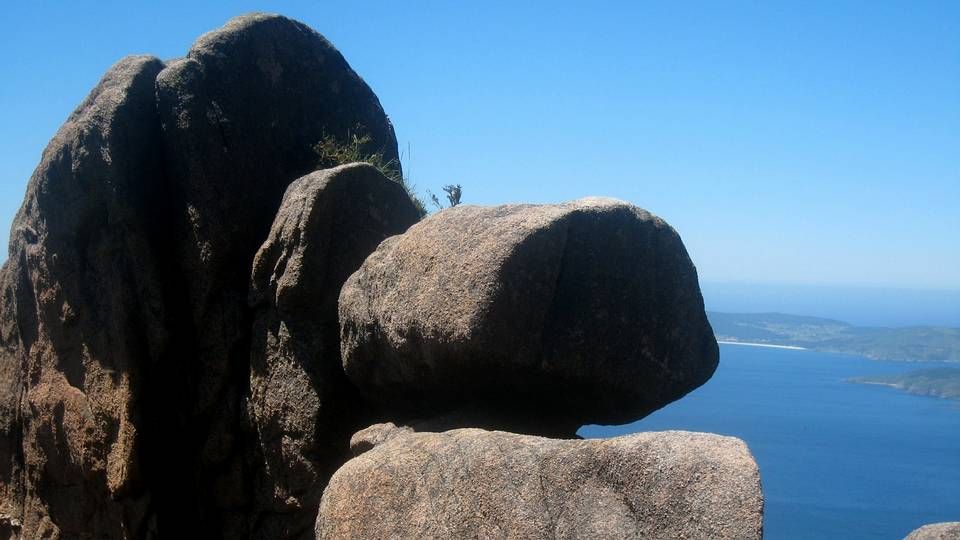 Monte de O Pindo.Formación rocosa singular