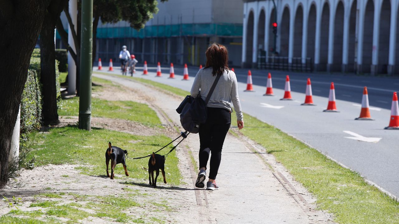 Disfrutando de un paseo por A Coruña