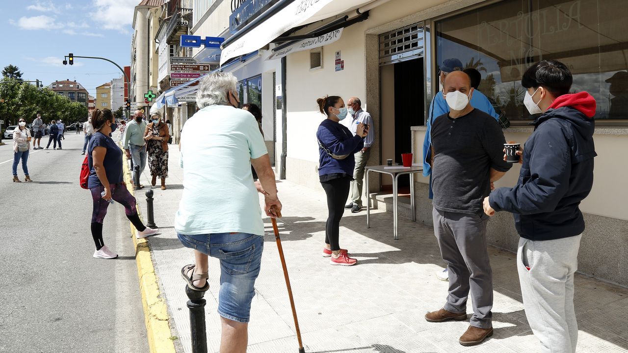Protesta de los hosteleros por el cierre del municipio