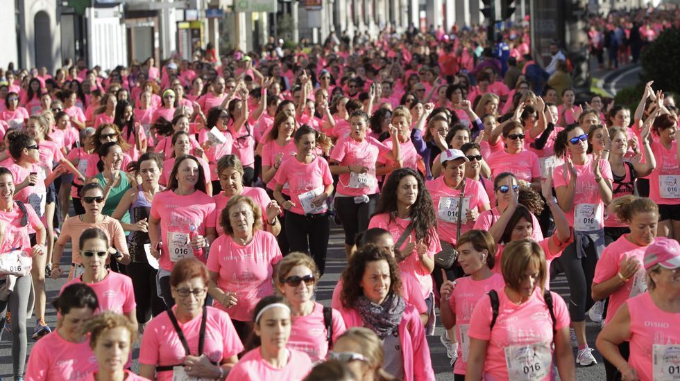 La boxeadora Marta Brañas, participante en la carrera de la mujer