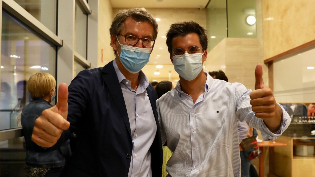 El Partido Popular, feliz de revalidar su cuarta mayoría absoluta en Galicia