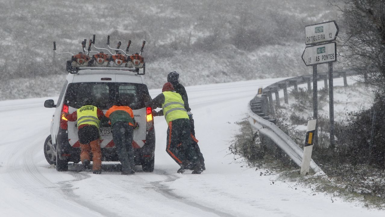 Temporal de nieve en Bilbao