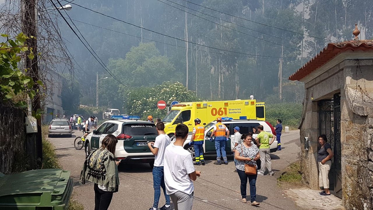 El diá después a la explosión mortal en Tui