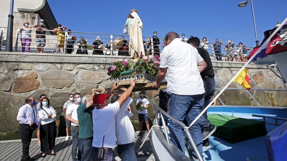 Procesión marítima de la Virgen del Carmen en Sanxenxo