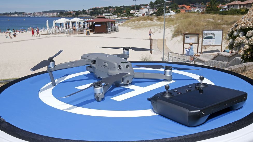 Los drones patrullan Sanxenxo