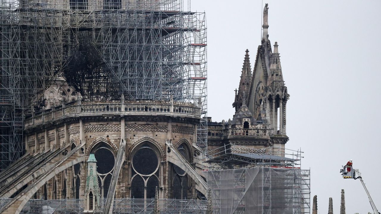 La Catedral de Notre Dame, esta mañana