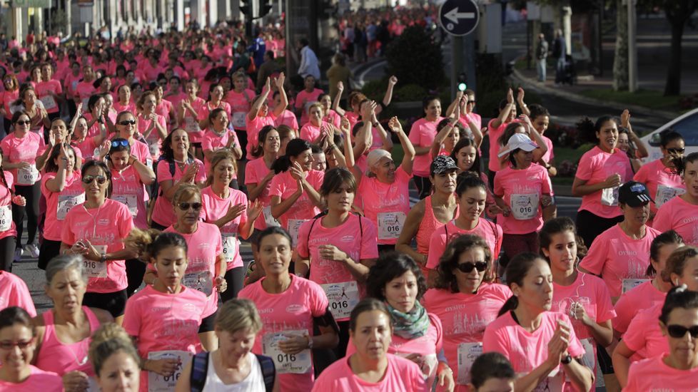 La boxeadora Marta Brañas, participante en la carrera de la mujer