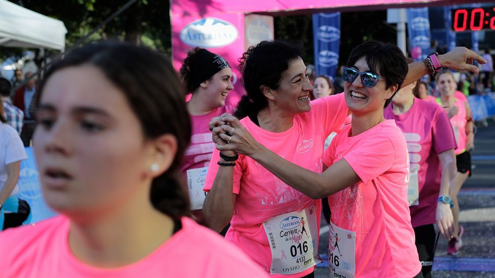 La boxeadora Marta Brañas, participante en la carrera de la mujer