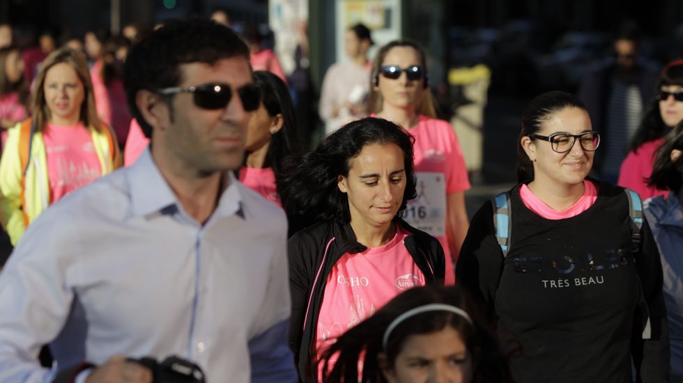 La boxeadora Marta Brañas, participante en la carrera de la mujer