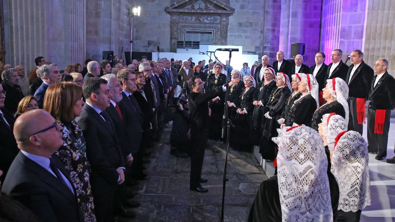 Coral de Ruada pechou o acto co himno galego