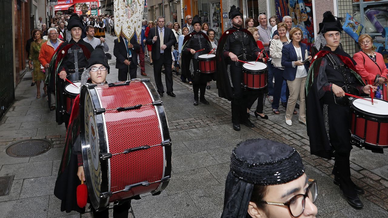 FIESTAS PATRONALES DE RIBEIRA, PROCESIÓN Y MISA DE SANTA UXÍA.