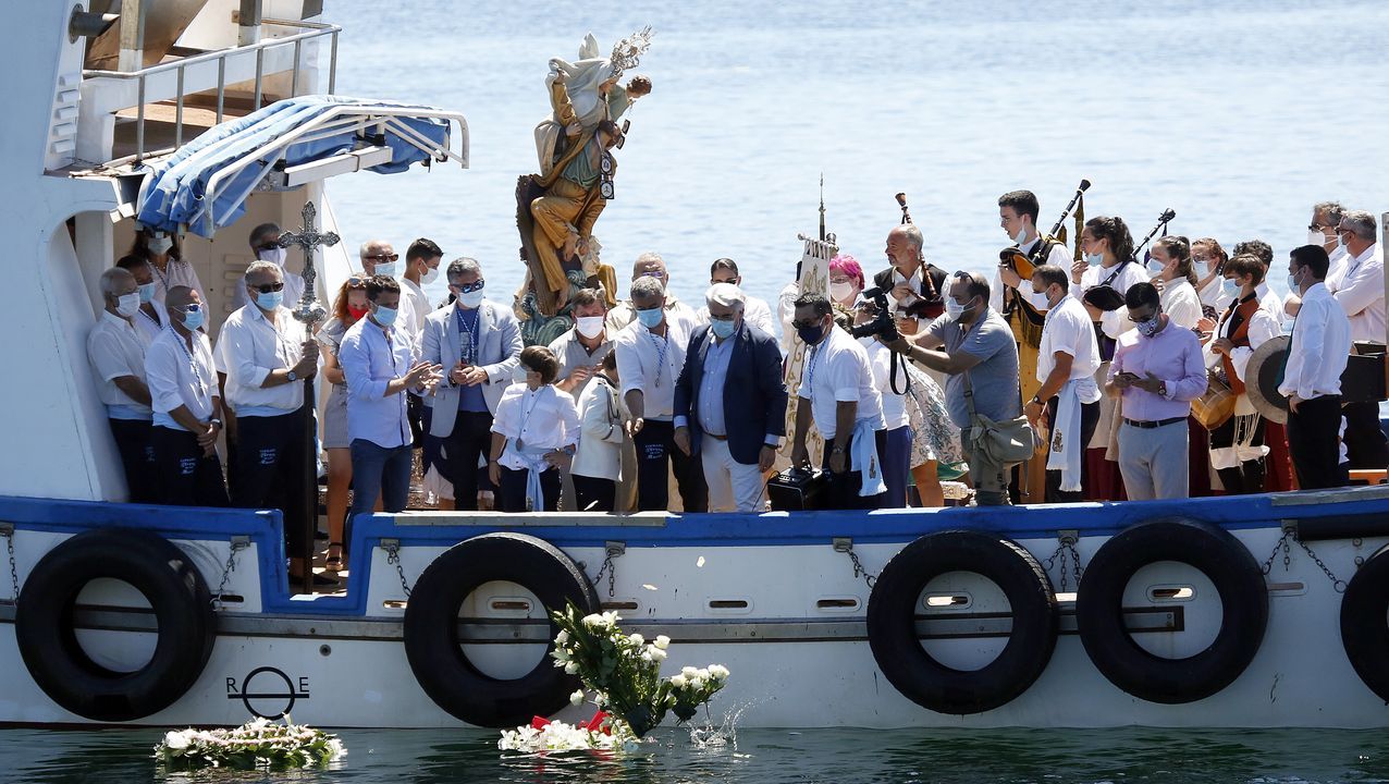Procesión del Carmen en Lampón 2020