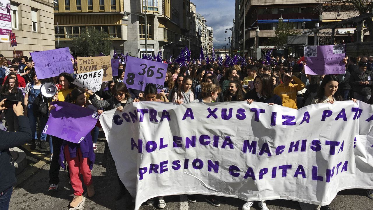 Las imágenes del 8M en Ourense