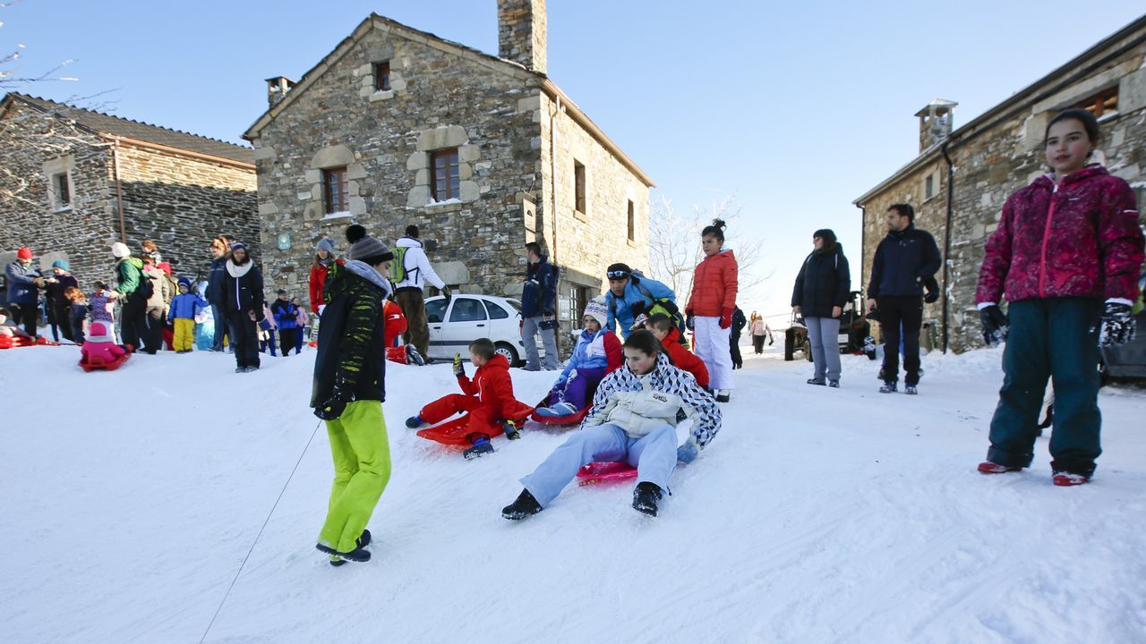 O Cebreiro es actualmente el lugar que más visitantes recibe atraídos por la nieve