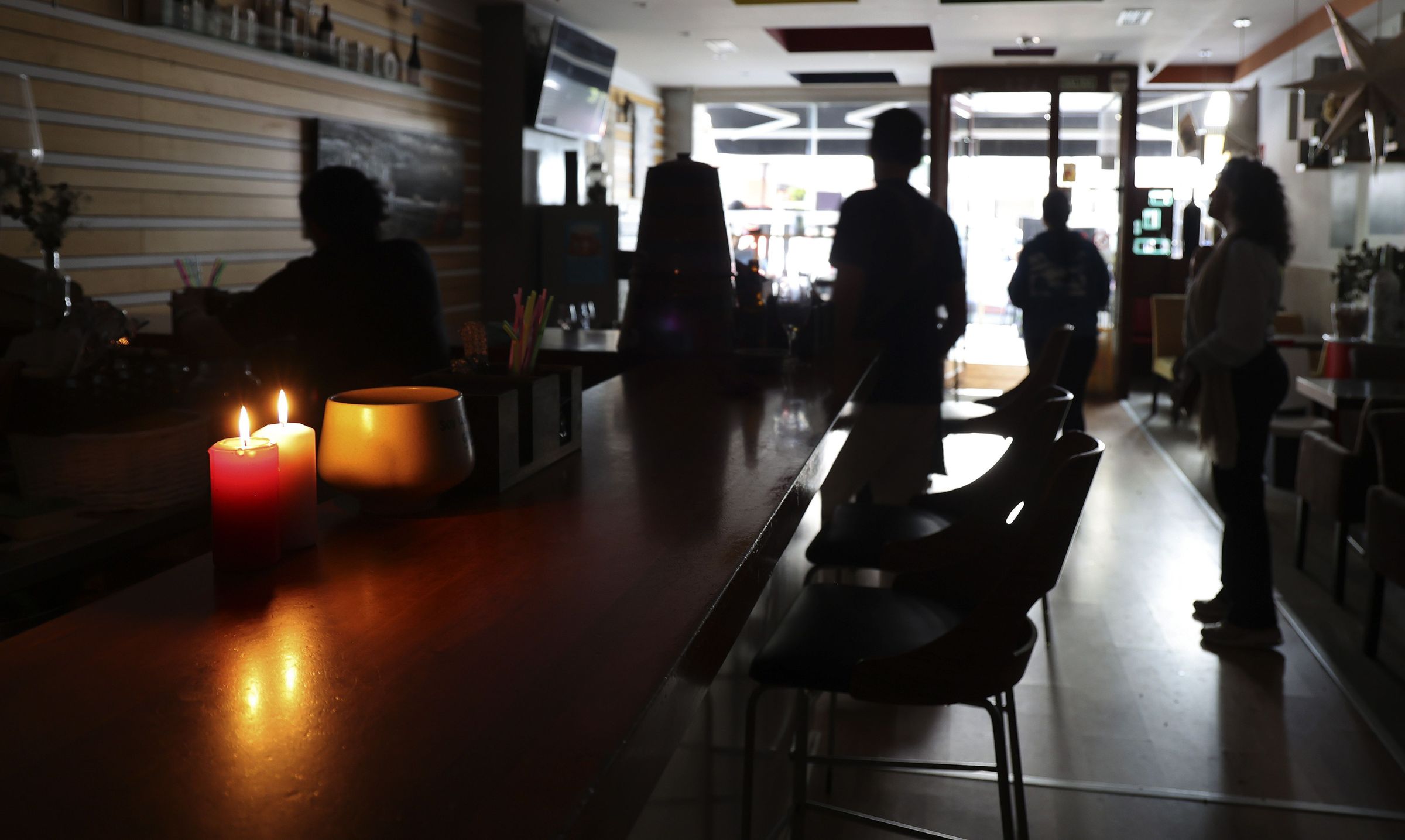 Primeiros momentos do apagamento en Santiago. 28/04/2025