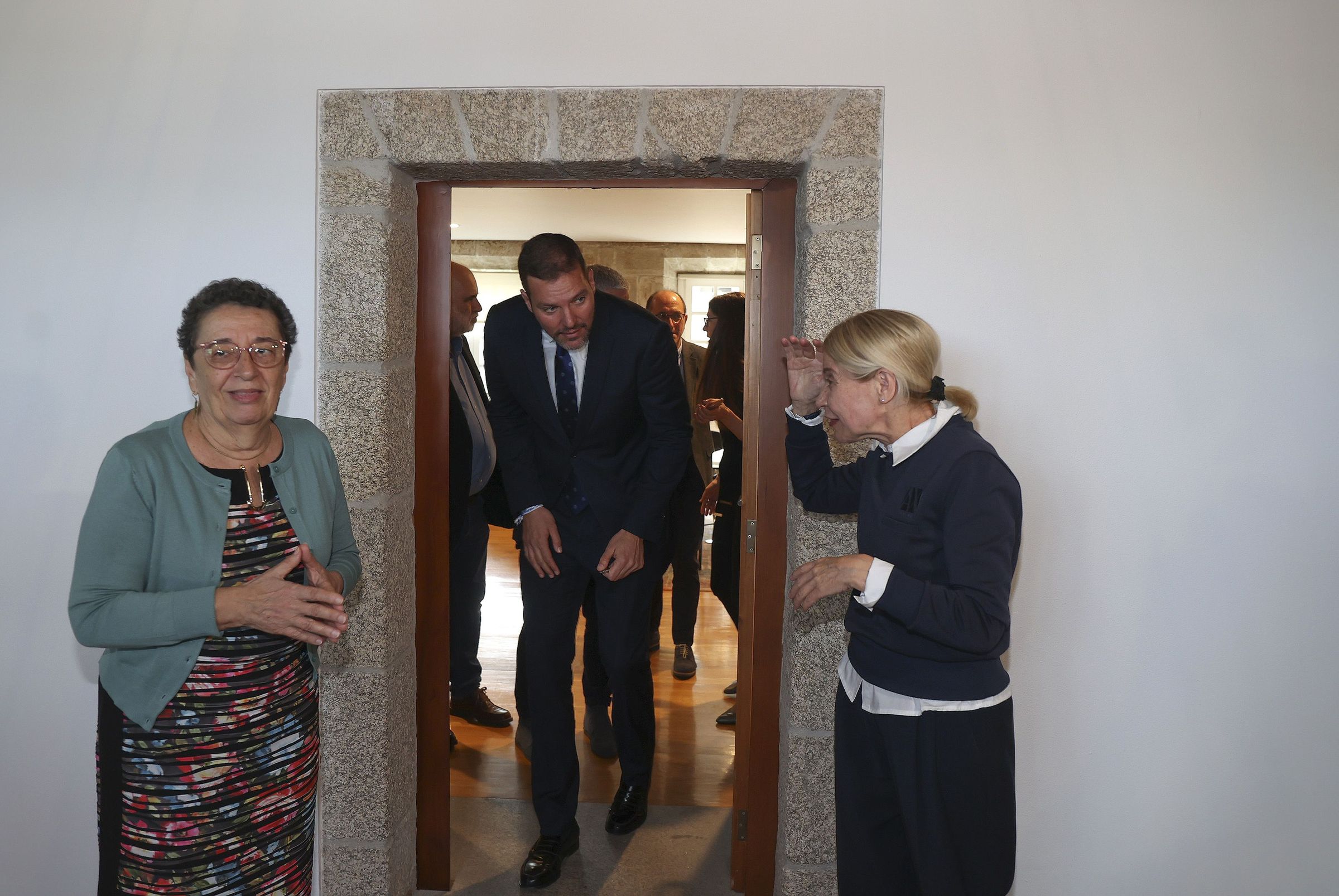 Jos� L�pez, novo conselleiro de Cultura, ligua e Xuventude visita o Consello da Cultura Galega no seu primeiro acto como conselleiro. 16/04/2024