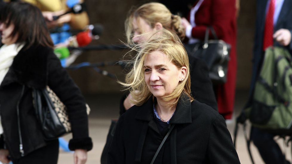 La infanta Cristina e Iñaki Urdangarin, a su salida de los juzgados