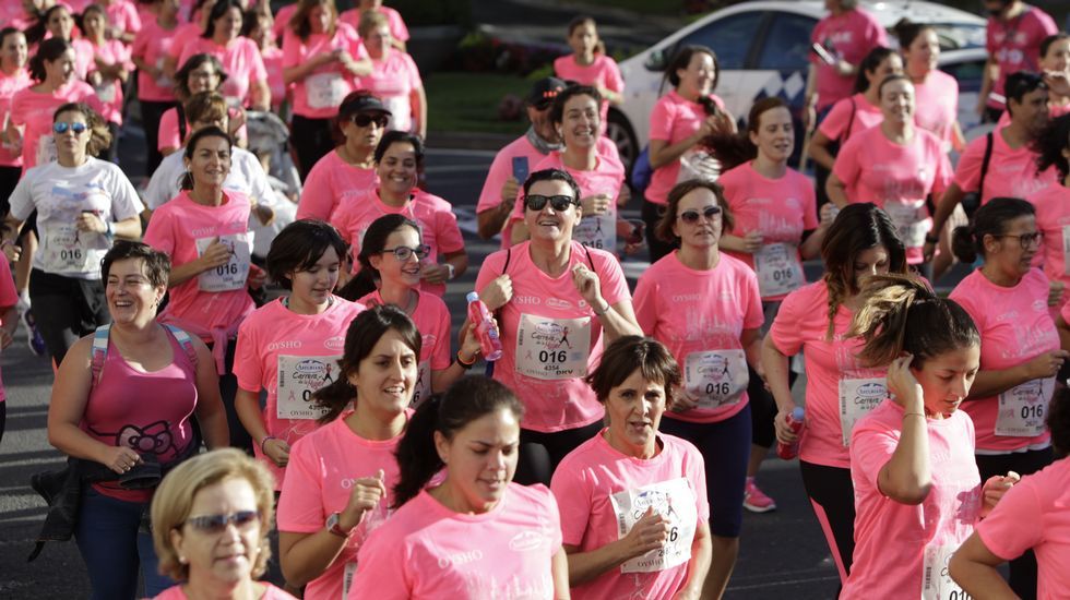 La boxeadora Marta Brañas, participante en la carrera de la mujer