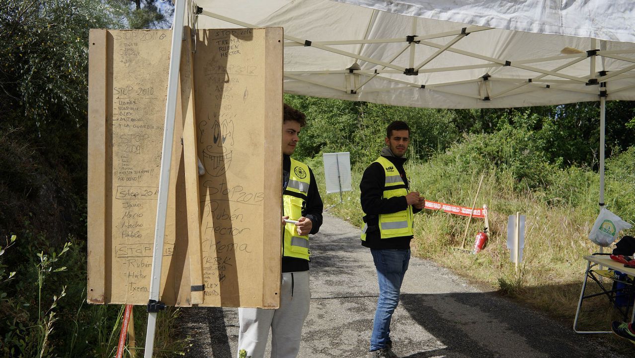 RALI DE OURENSE 2019.En el primer tramo de Esgos fue decisiva la elección de neumáticos por la lluvia