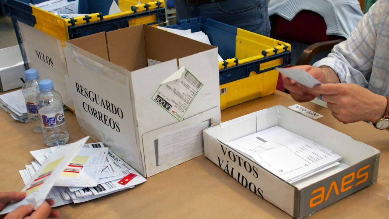 Escrutinio del voto emigrante en el 2005 en A Coruña