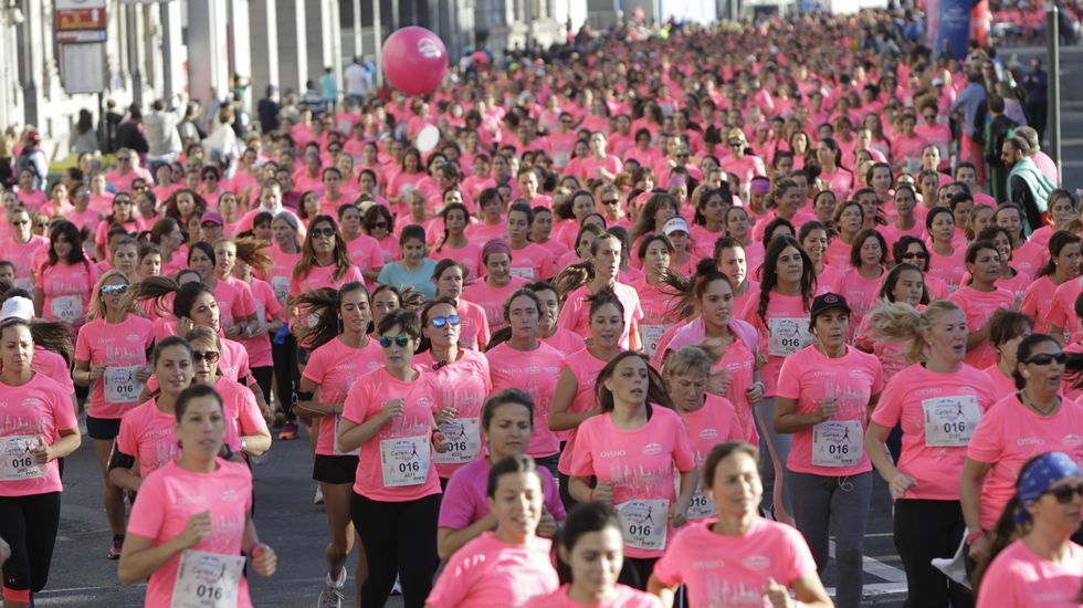 La boxeadora Marta Brañas, participante en la carrera de la mujer