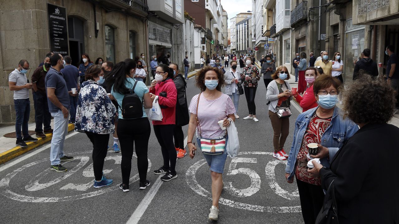 Protesta de los hosteleros por el cierre del municipio