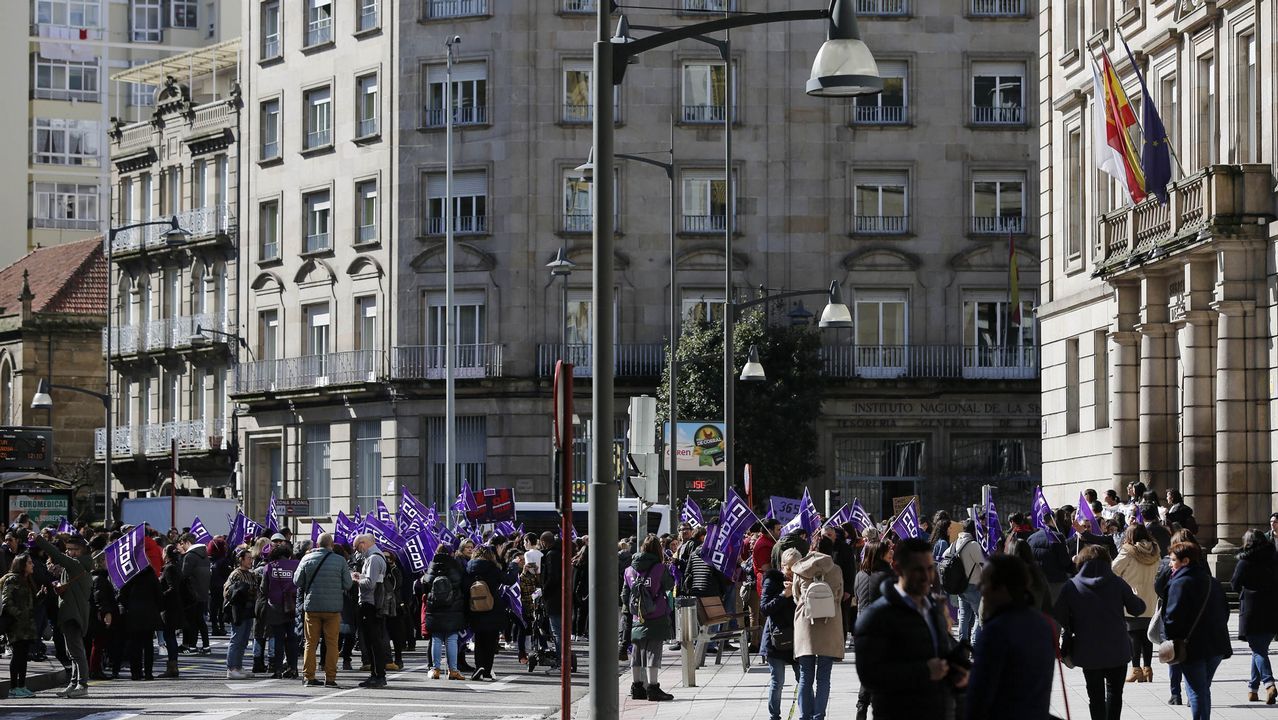 Las imágenes del 8M en Ourense