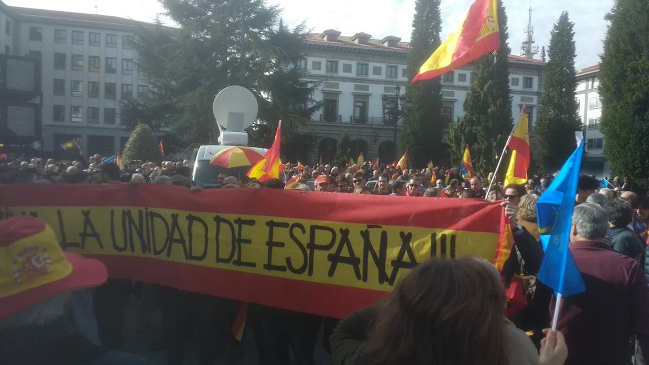 Manifestación por la unidad de España en Oviedo